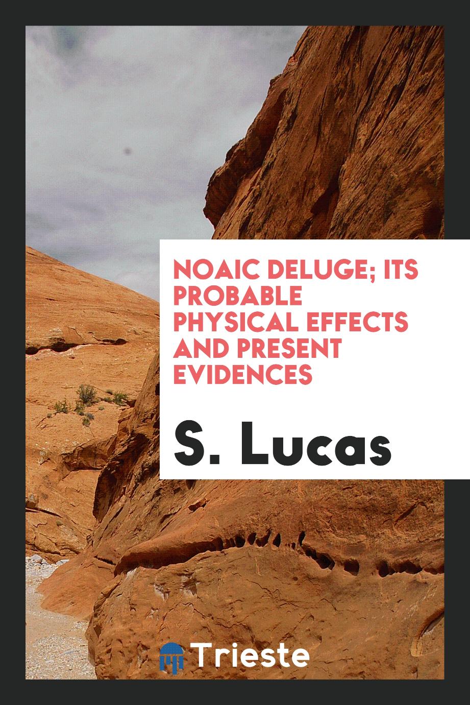 Noaic deluge; its probable physical effects and present evidences