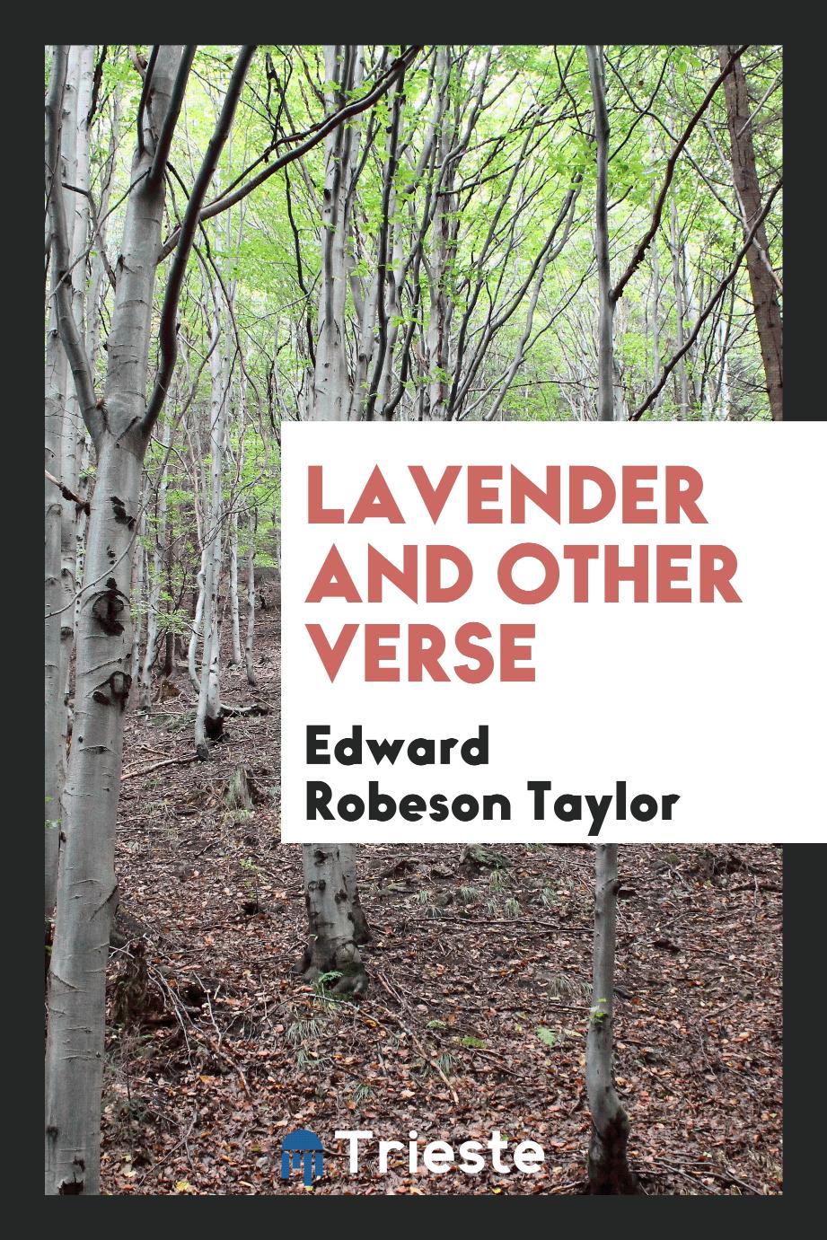 Lavender and Other Verse