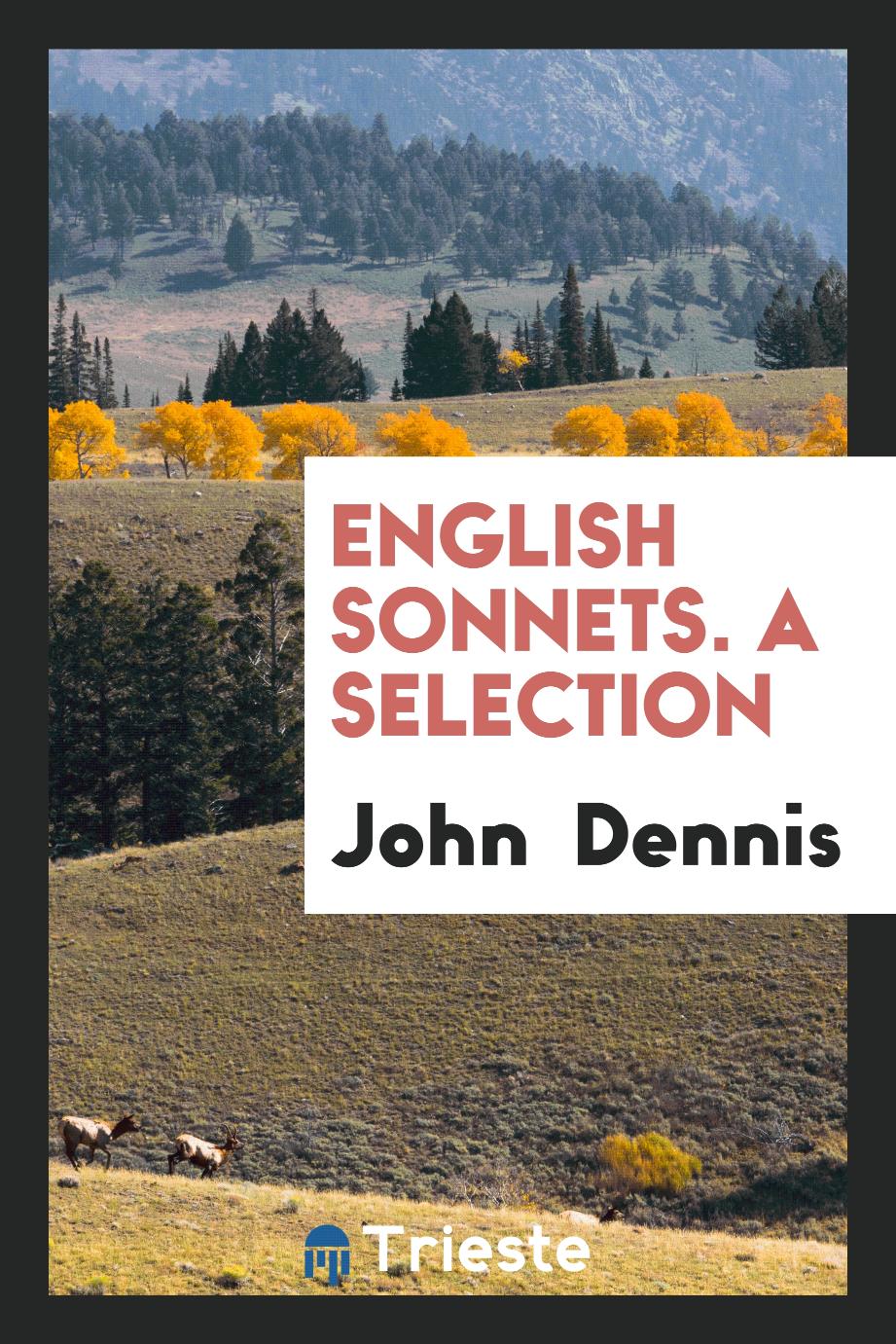 English Sonnets. A Selection
