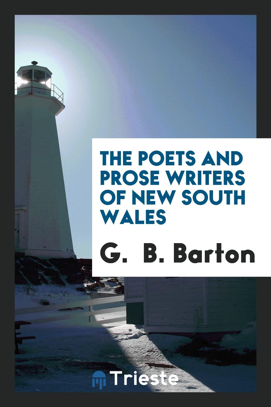 The Poets and Prose Writers of New South Wales
