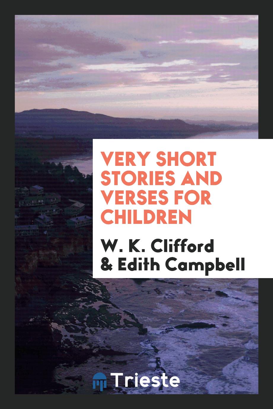 Very short stories and verses for children