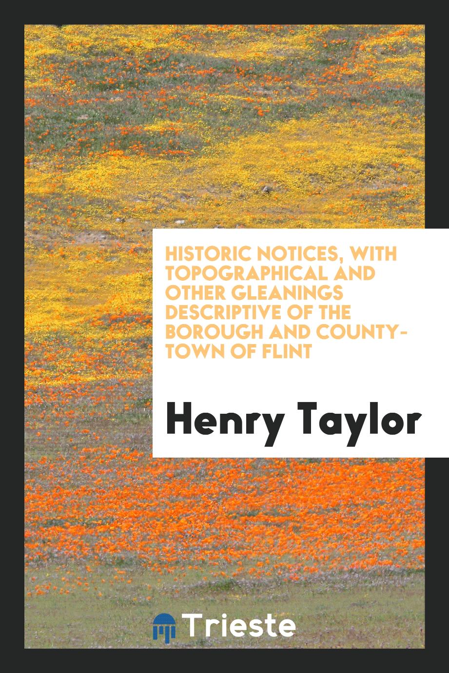 Historic notices, with topographical and other gleanings descriptive of the borough and county-town of Flint