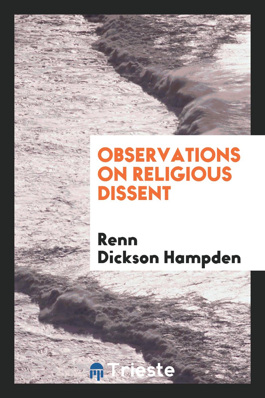 Observations on religious dissent
