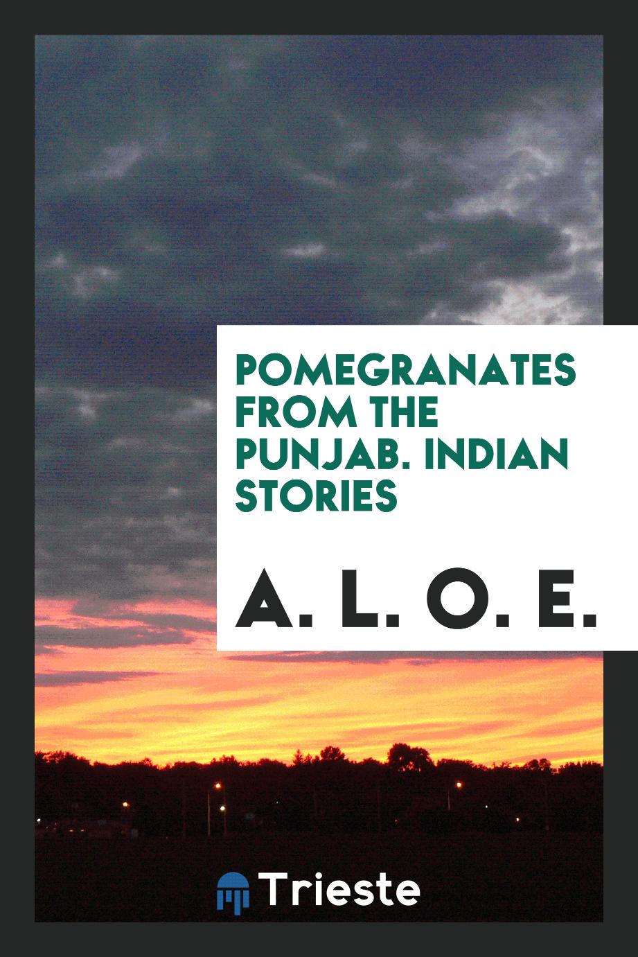 Pomegranates from the Punjab. Indian stories