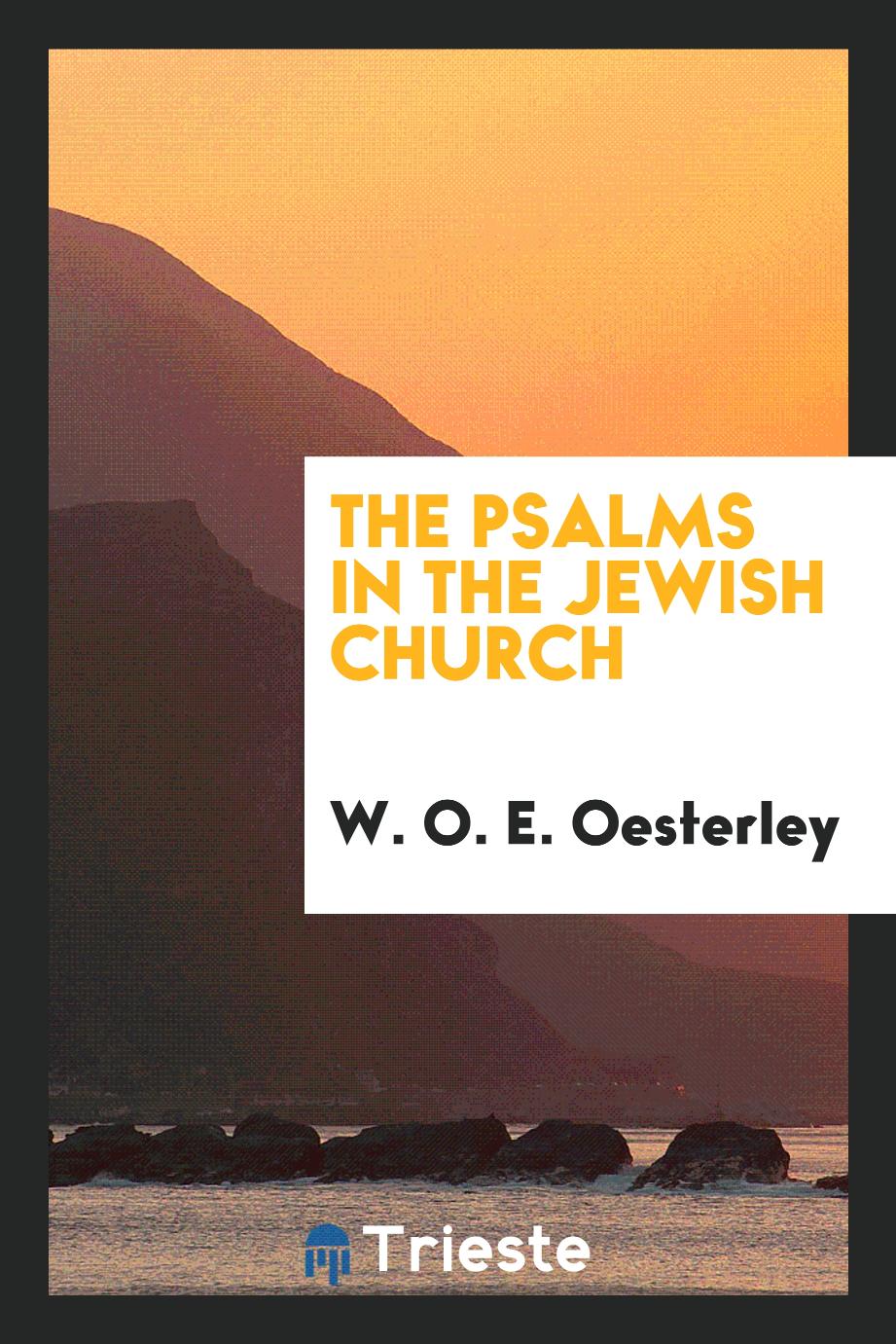 The psalms in the Jewish church