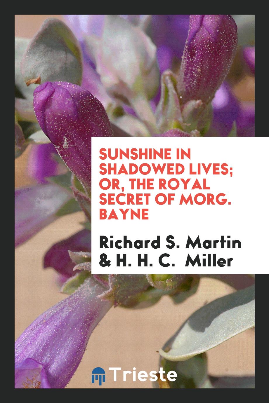 Sunshine in Shadowed Lives; Or, The Royal Secret of Morg. Bayne