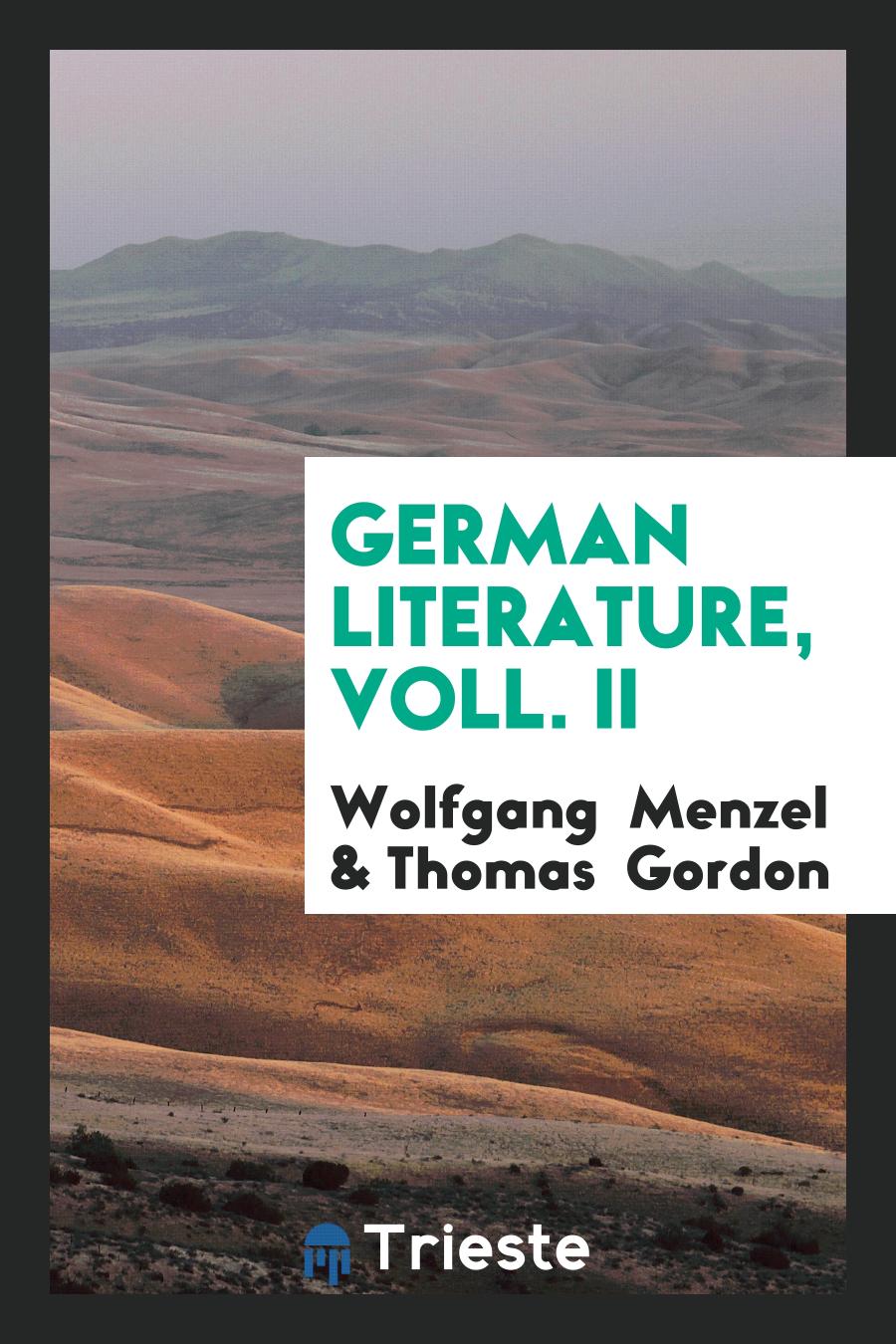 German Literature, Voll. II