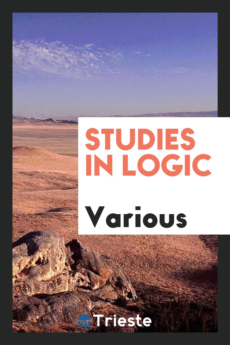 Studies in logic