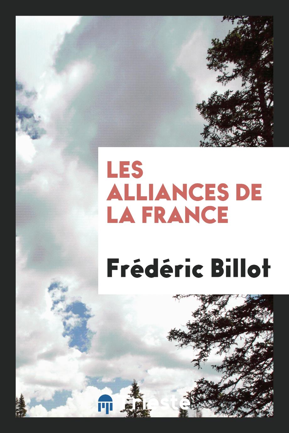 Les alliances de la France