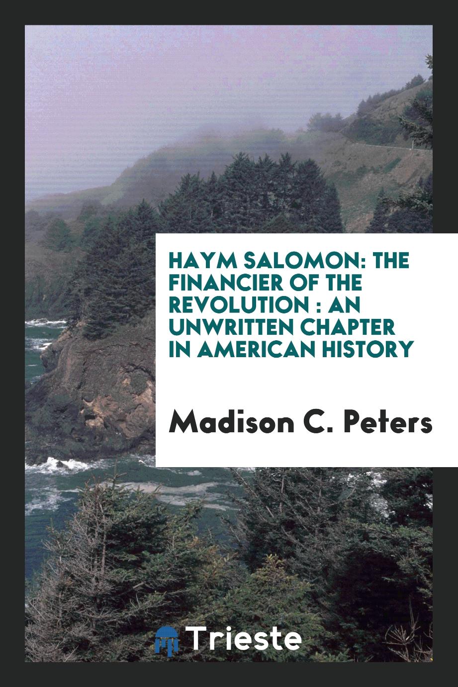 Haym Salomon: The Financier of the Revolution : an Unwritten Chapter in American History