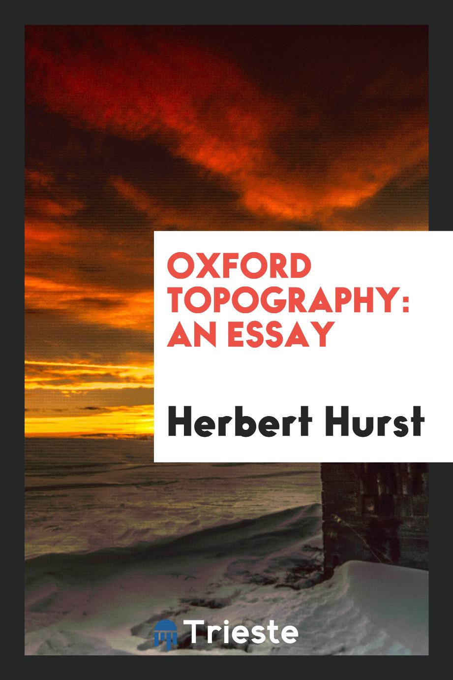 Oxford topography: an essay