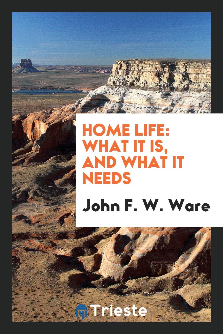 Home Life: What It Is, and What It Needs