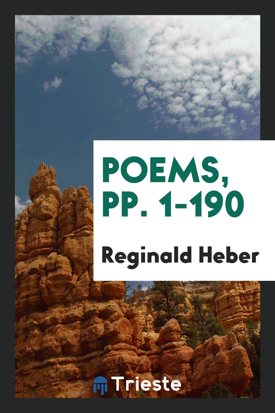 Poems, pp. 1-190