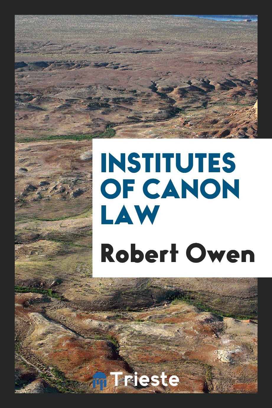 Institutes of canon law