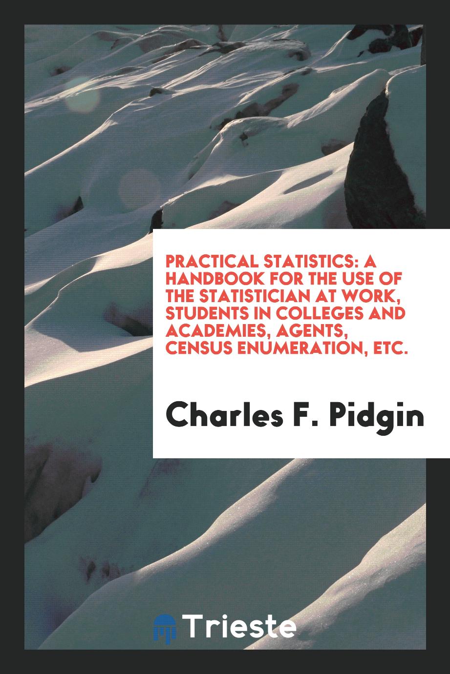 Practical Statistics: A Handbook for the Use of the Statistician at Work, Students in Colleges and Academies, Agents, Census Enumeration, etc.