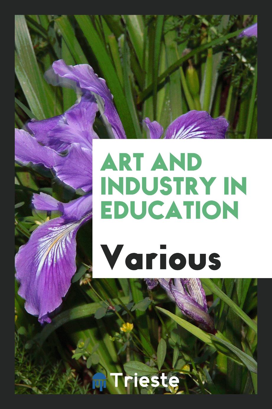 Art and Industry in Education