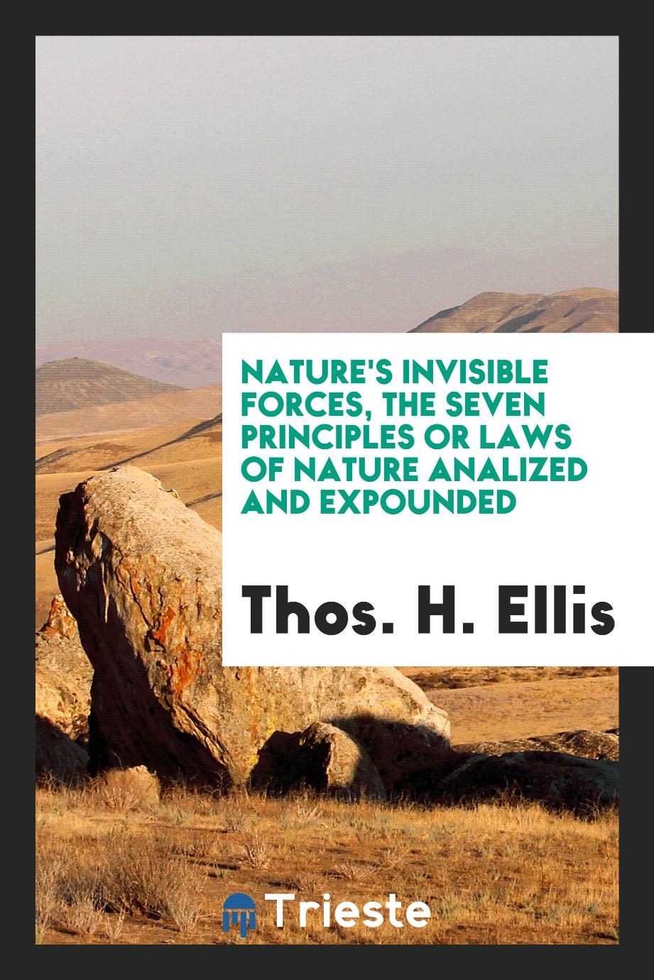 Nature's invisible forces, the seven principles or laws of nature analized and expounded