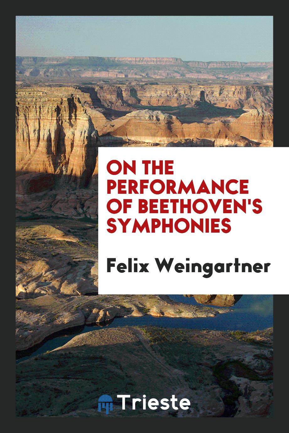 On the performance of Beethoven's symphonies