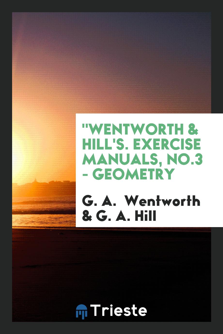 "Wentworth & Hill's. Exercise Manuals, No.3 - Geometry