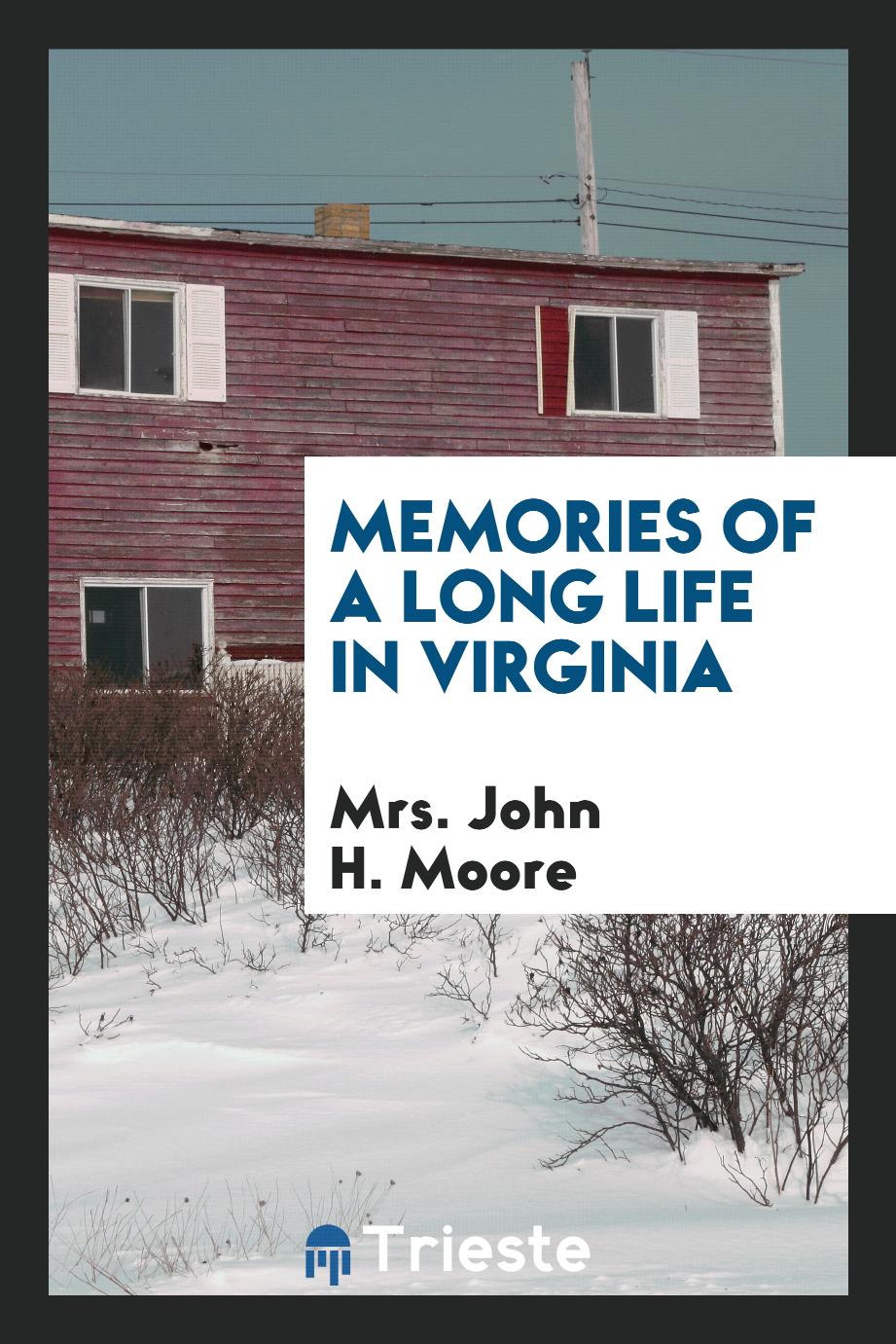 Memories of a long life in Virginia