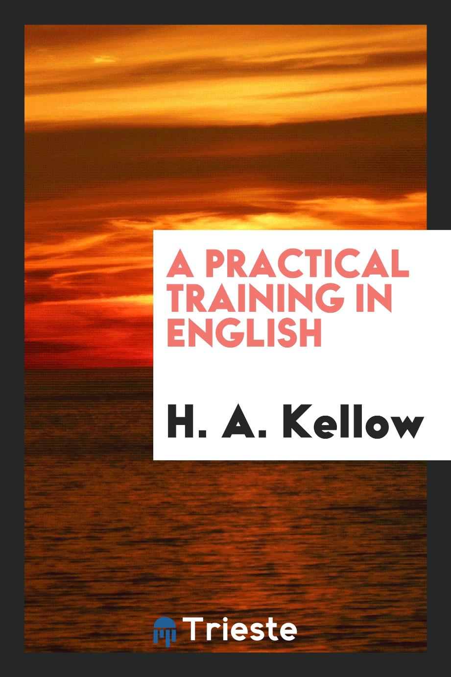 A practical training in English