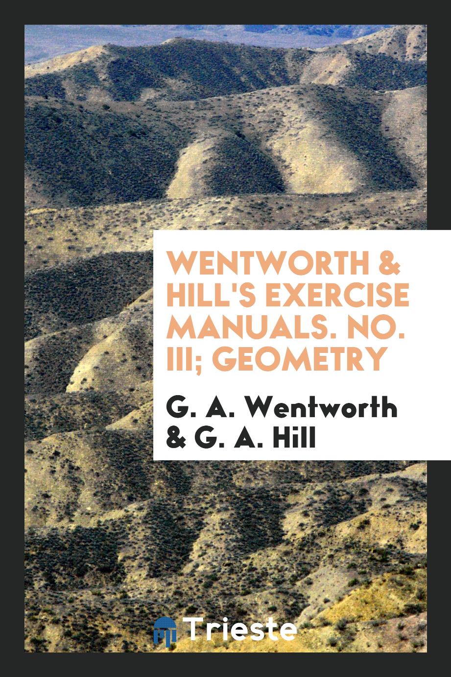 Wentworth & Hill's Exercise Manuals. No. III; Geometry