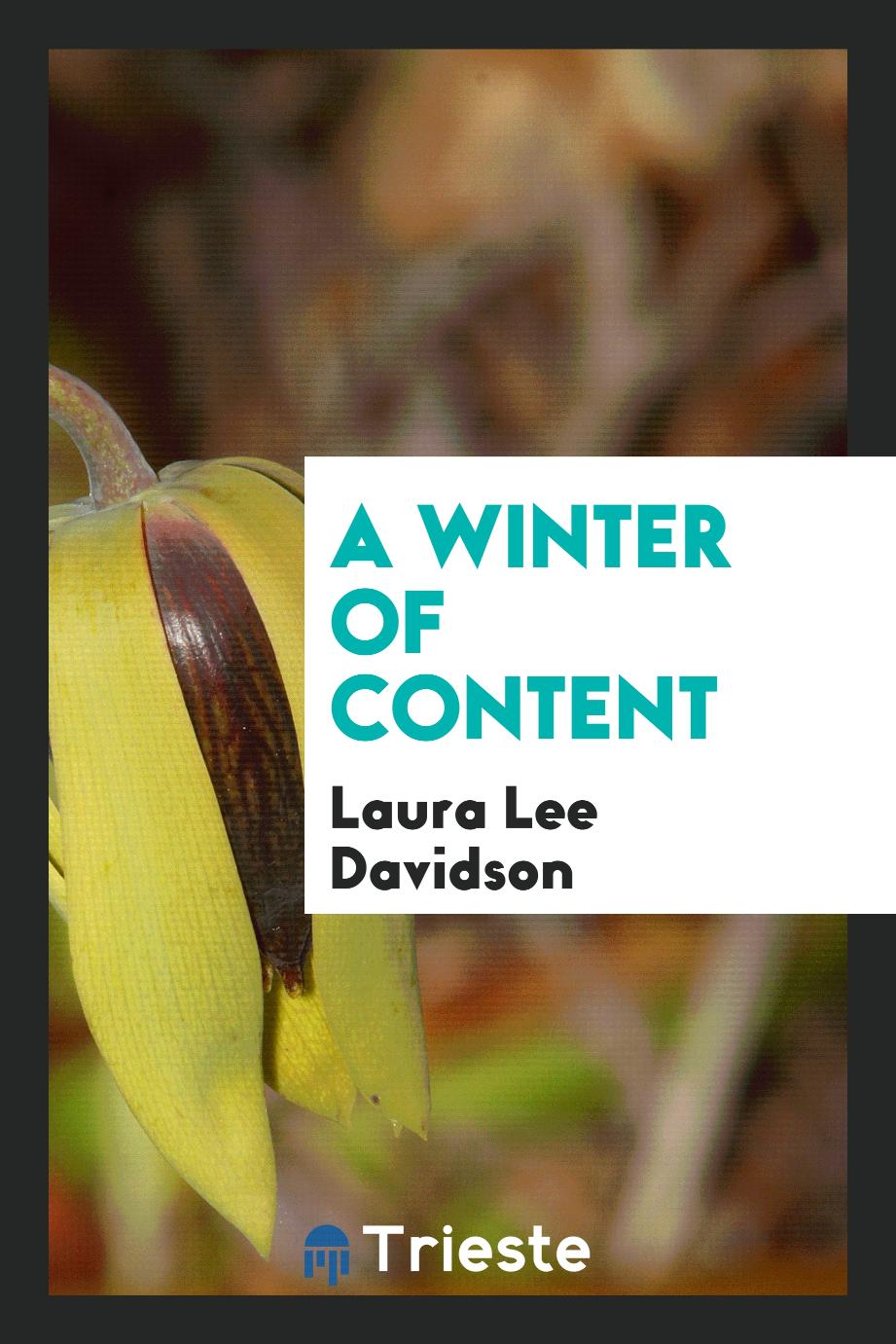A winter of content