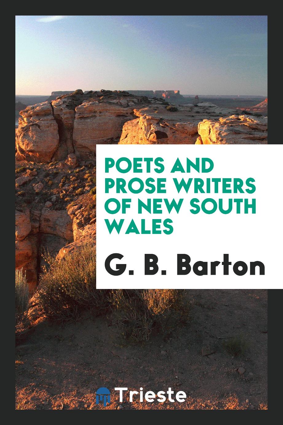 Poets and prose writers of New South Wales