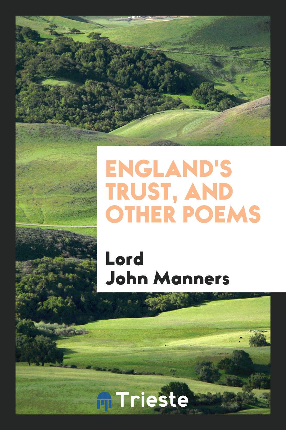 England's trust, and other poems