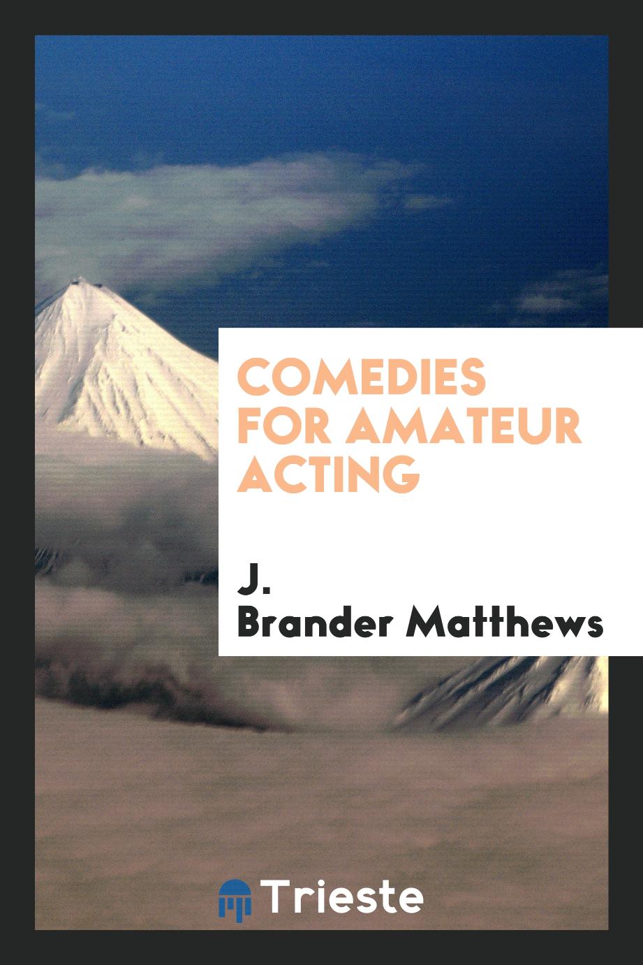 Comedies for amateur acting