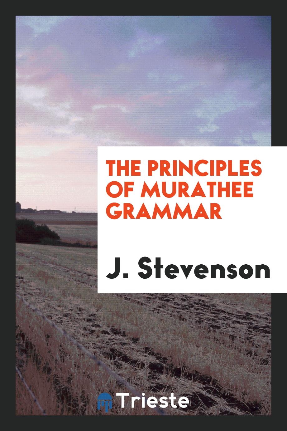 The principles of Murathee grammar