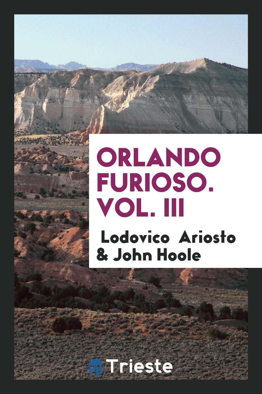 Orlando Furioso. Vol. III