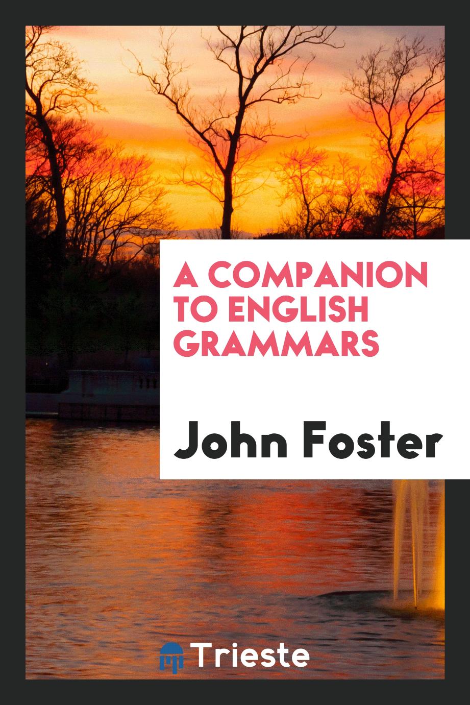 A Companion to English Grammars