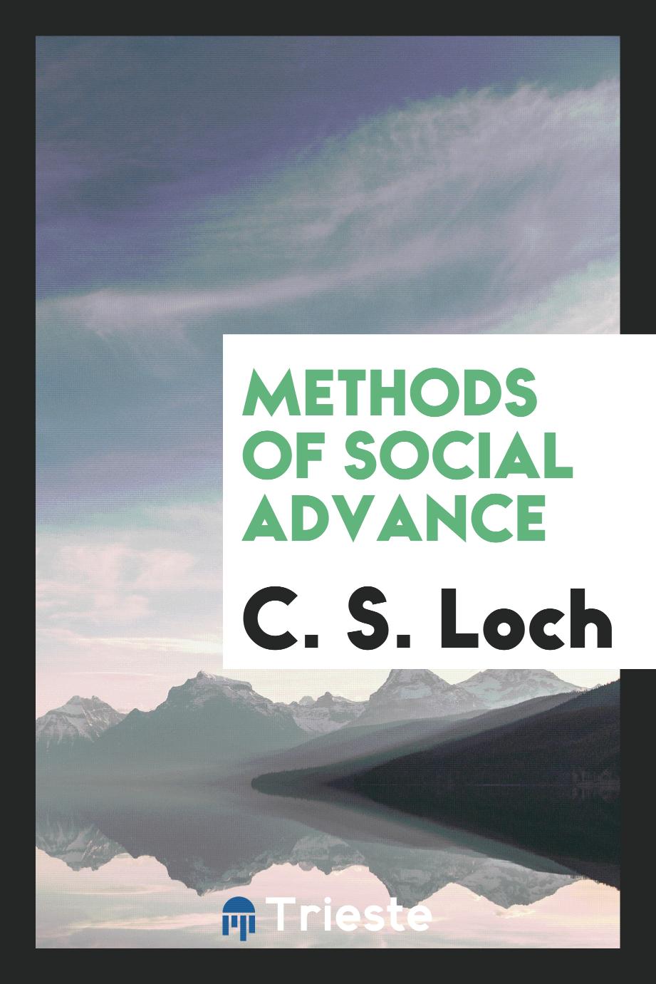 Methods of social advance