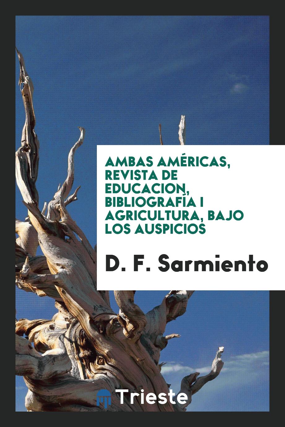 Ambas Américas, Revista de Educacion, Bibliografía i Agricultura, Bajo Los Auspicios