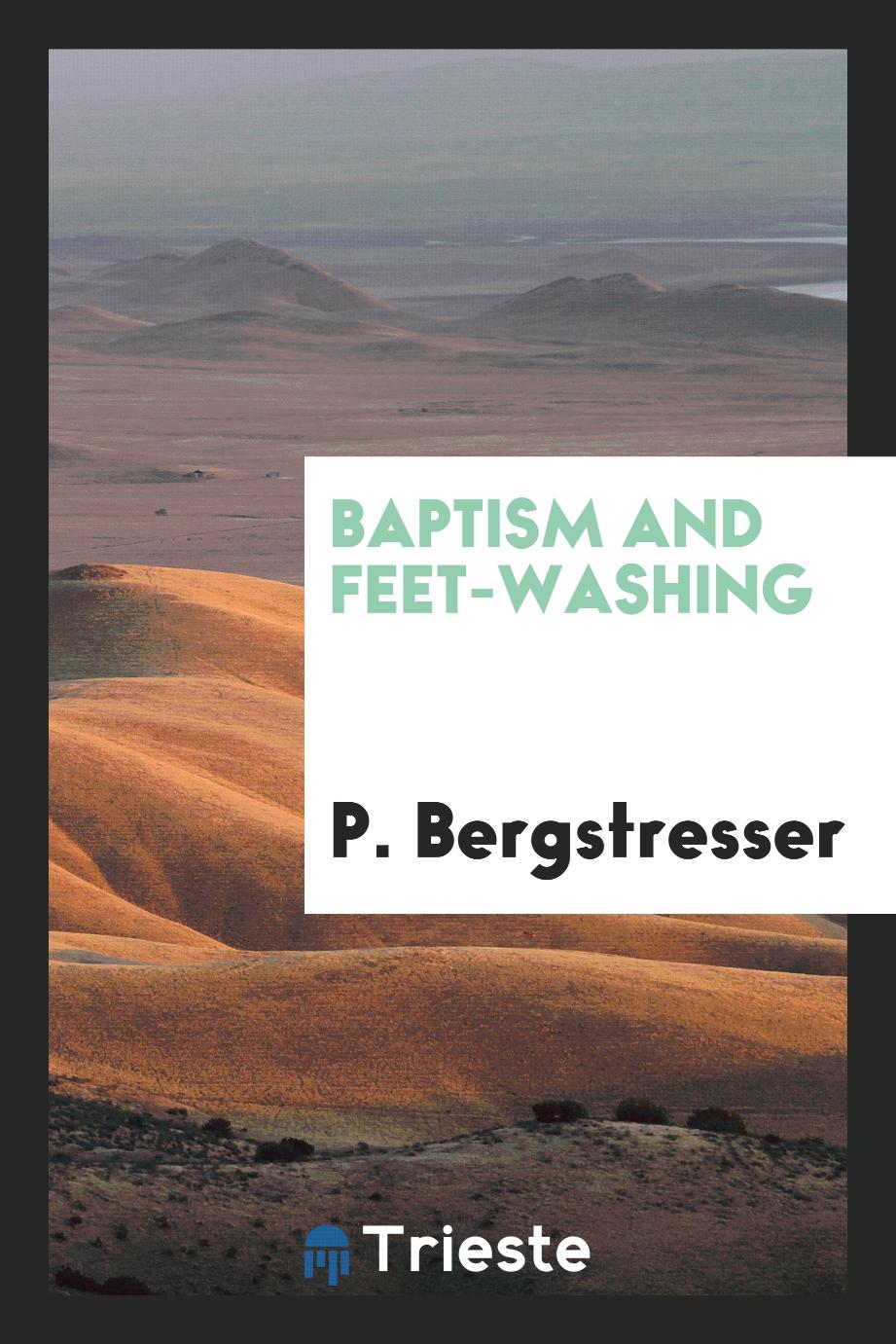 Baptism and feet-washing