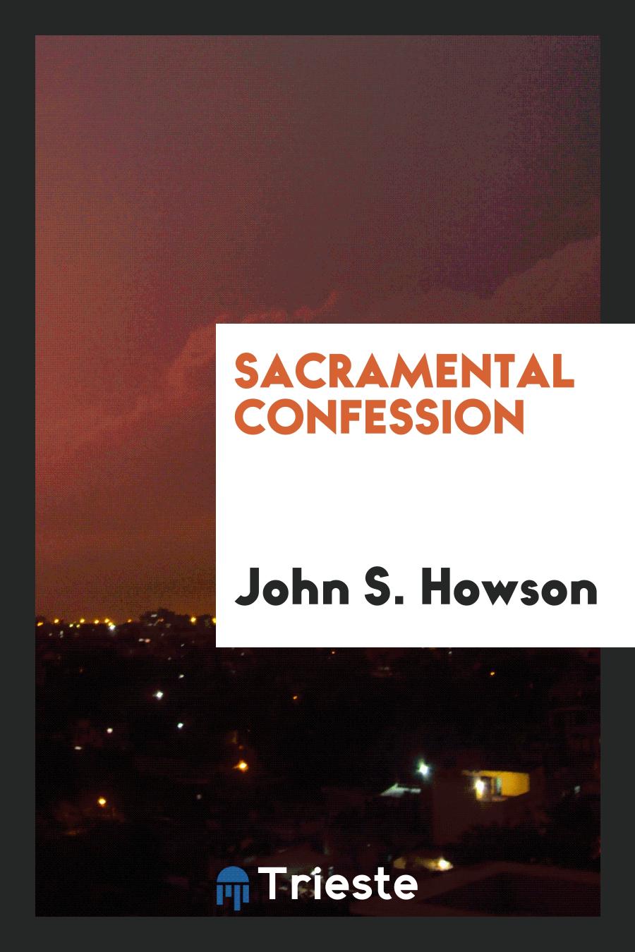 Sacramental confession