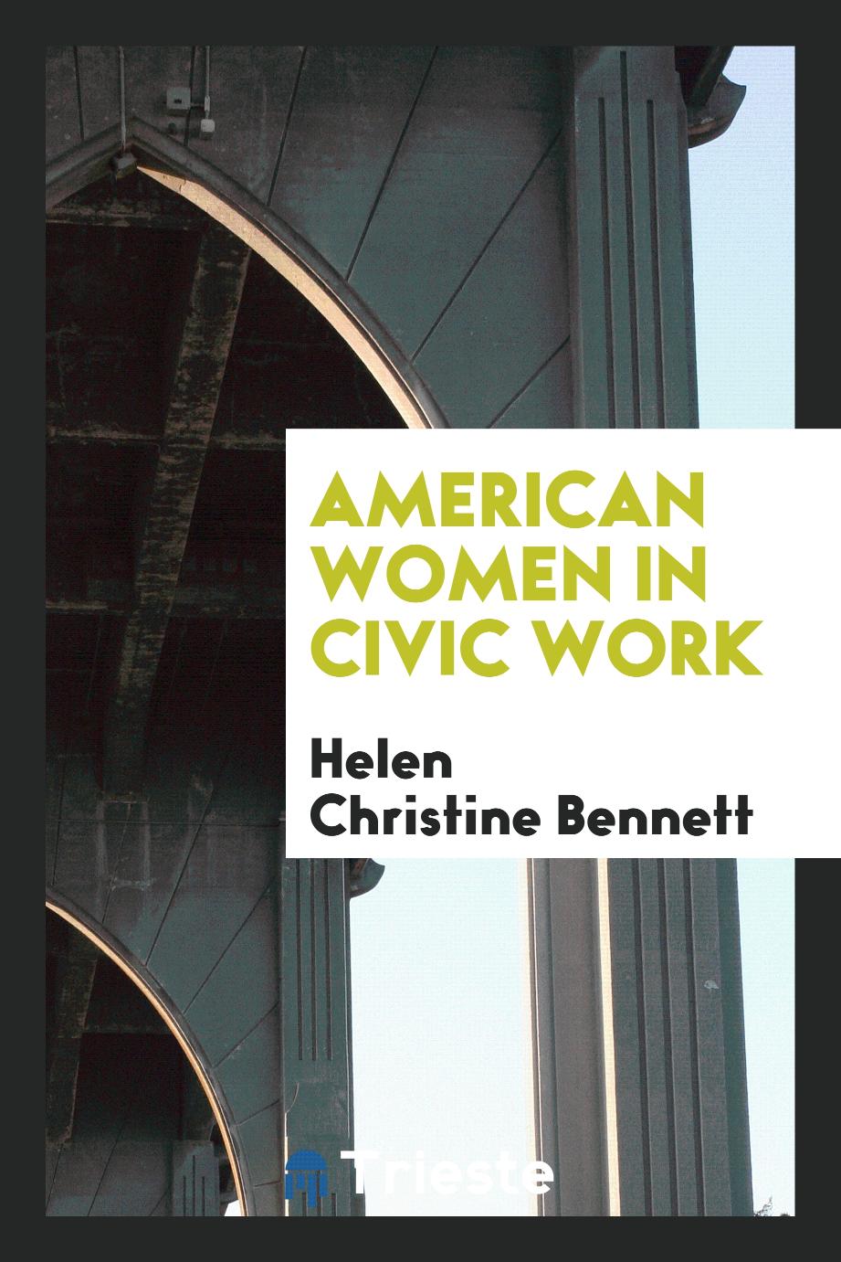 American women in civic work