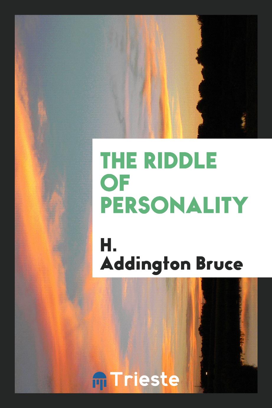 The riddle of personality