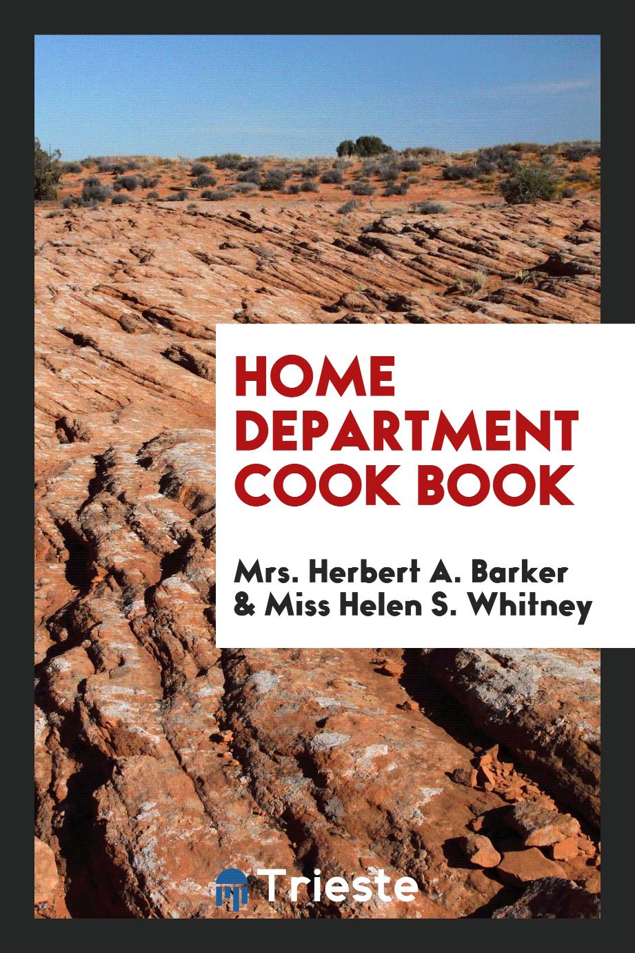 Home Department Cook Book
