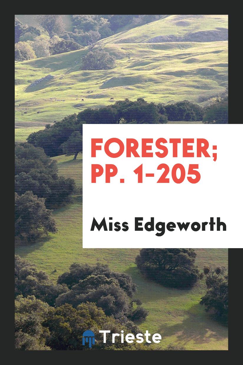 Forester; pp. 1-205