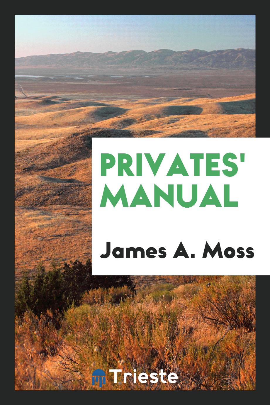 Privates' Manual