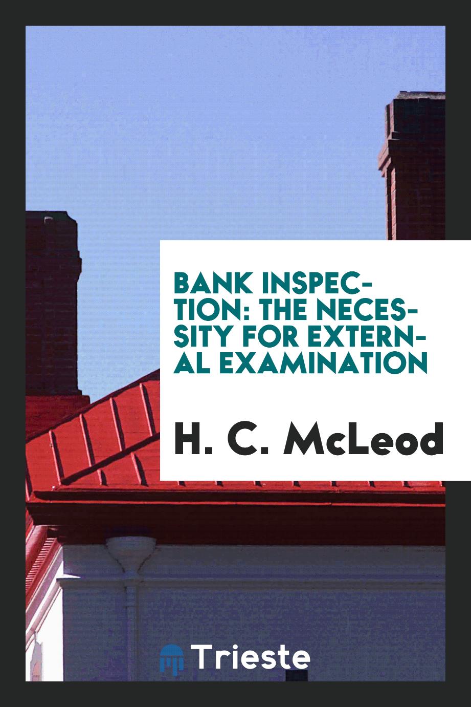 Bank Inspection: The Necessity for External Examination
