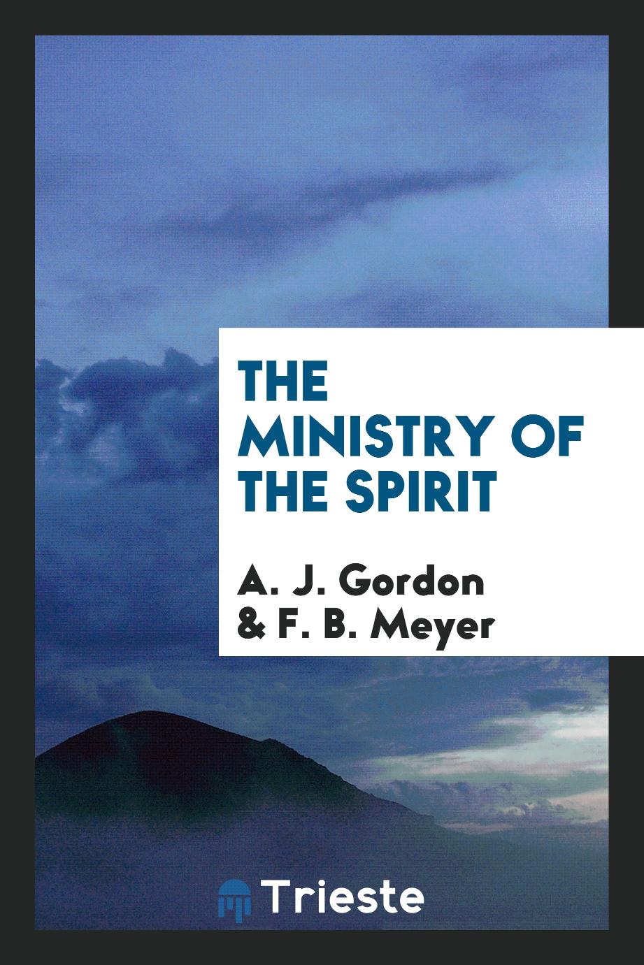 The ministry of the Spirit