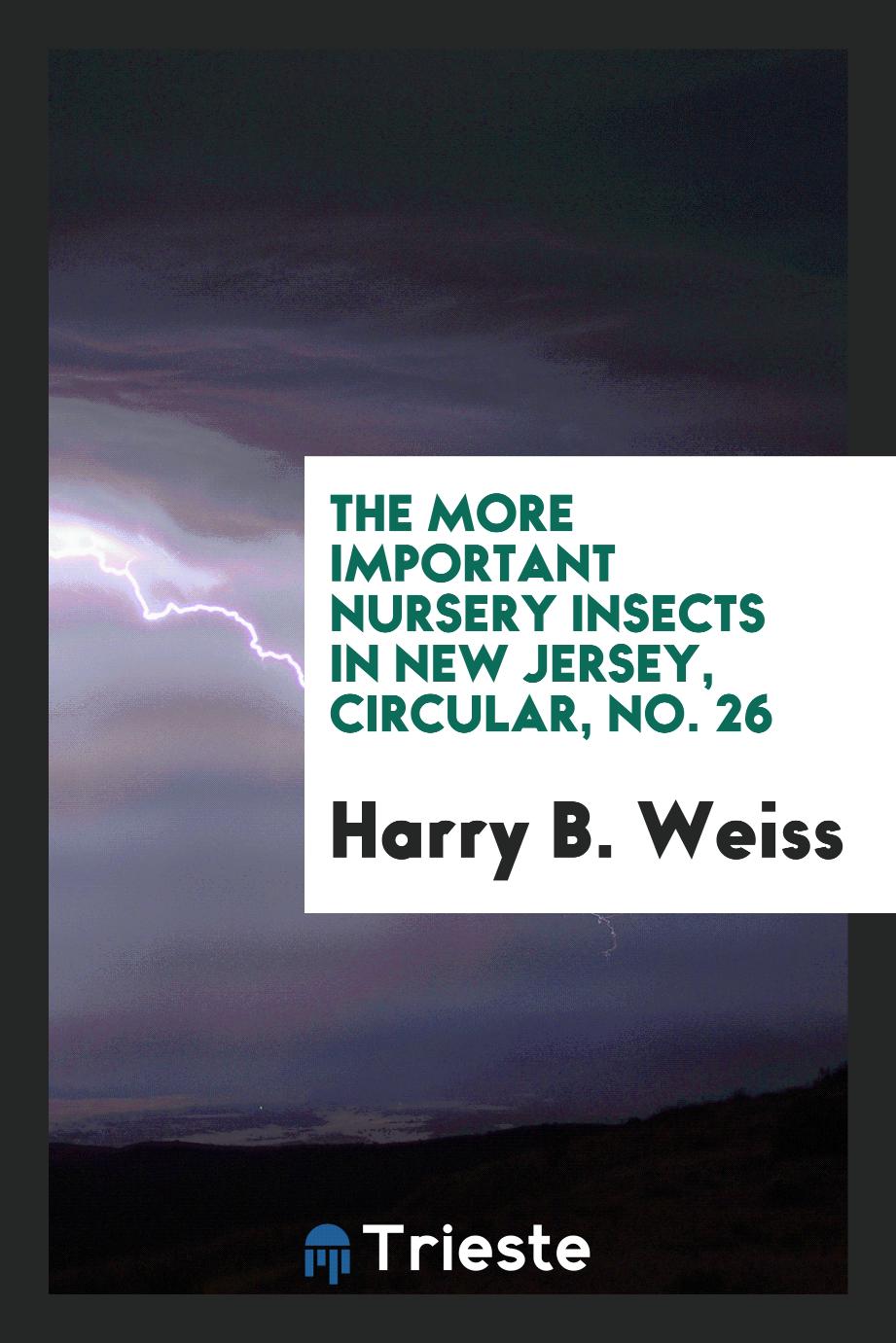 The more important nursery insects in New Jersey, Circular, No. 26