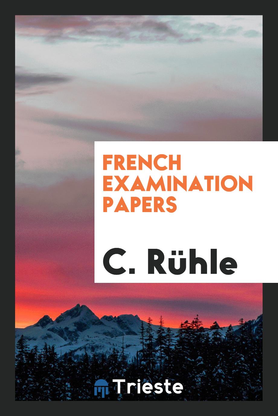 French Examination Papers