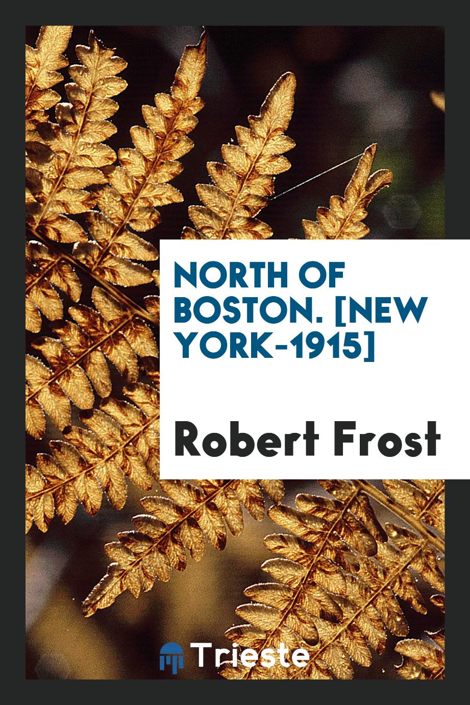 North of Boston. [New York-1915]