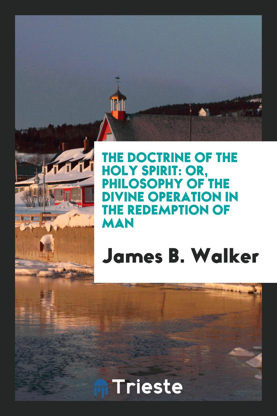 The doctrine of the Holy Spirit: or, Philosophy of the divine operation in the redemption of man