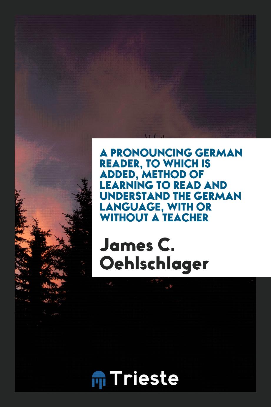 A Pronouncing German Reader, to Which Is Added, Method of Learning to Read and Understand the German Language, with or without a Teacher