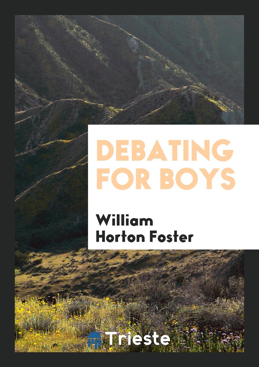 Debating for Boys
